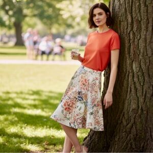 Ranna Gill by Anthropologie Jardin Botanical Skirt